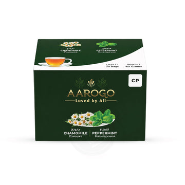 AAROGO CHAMOMILE & PEPPERMINT TEA BAGS ( 20 PCS)