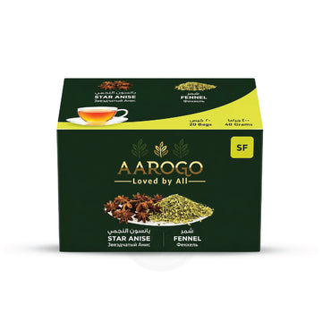 AAROGO STAR ANISEED & FENNEL TEA BAGS ( 20 PCS)