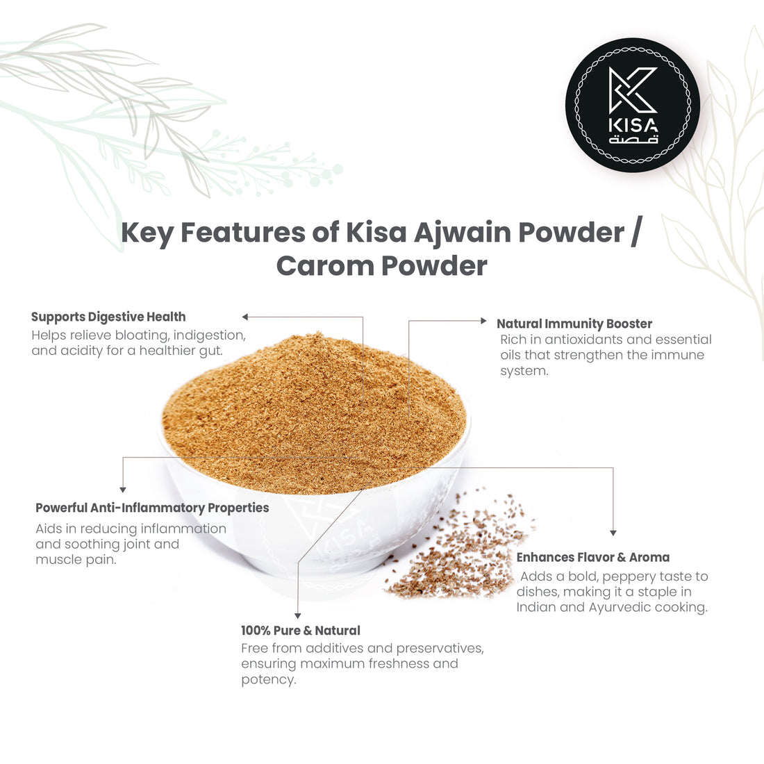 AJWAIN POWDER /THYMOL SEED POWDER/CAROM POWDER