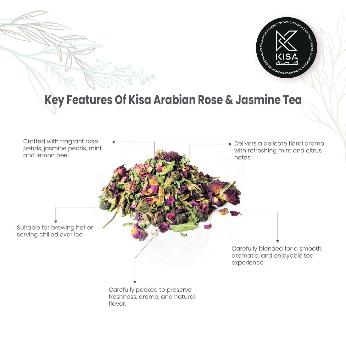 KISA ARABIAN ROSE & JASMINE TEA