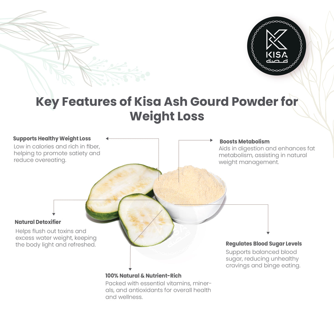 KISA PURE ASH  GOURD  POWDER