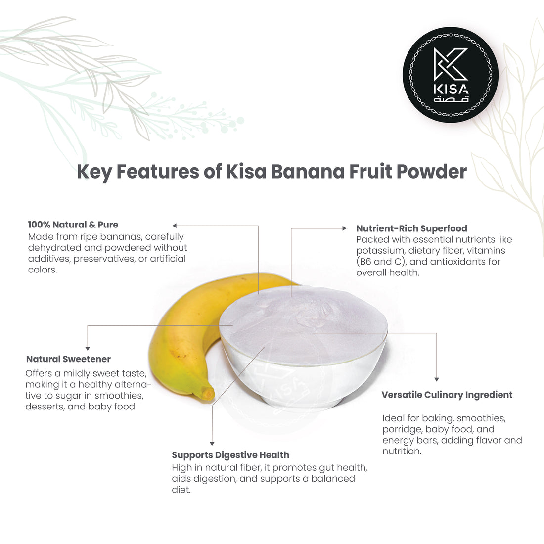 KISA PURE BANANA FRUIT POWDER