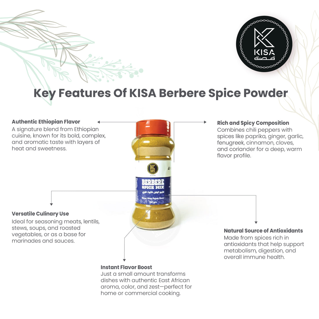 KISA BERBERE SPICE MIX POWDER 150 GM