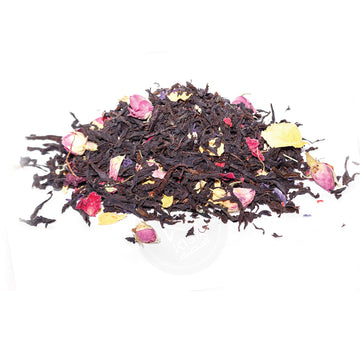 TEA LEAVES BALCK WITH ROSE & FLOWERS (WARD)