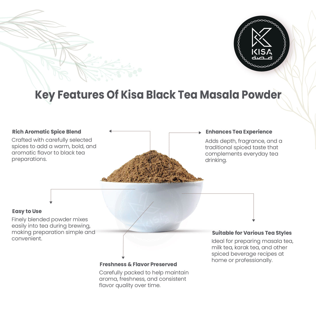 KISA BLACK TEA MASALA / CHAI MASALA