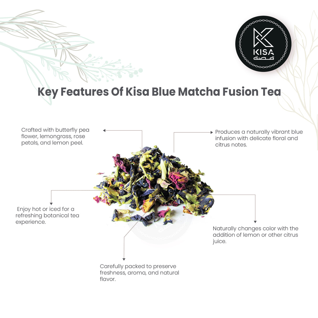 KISA BLUE MATCHA FUSION TEA