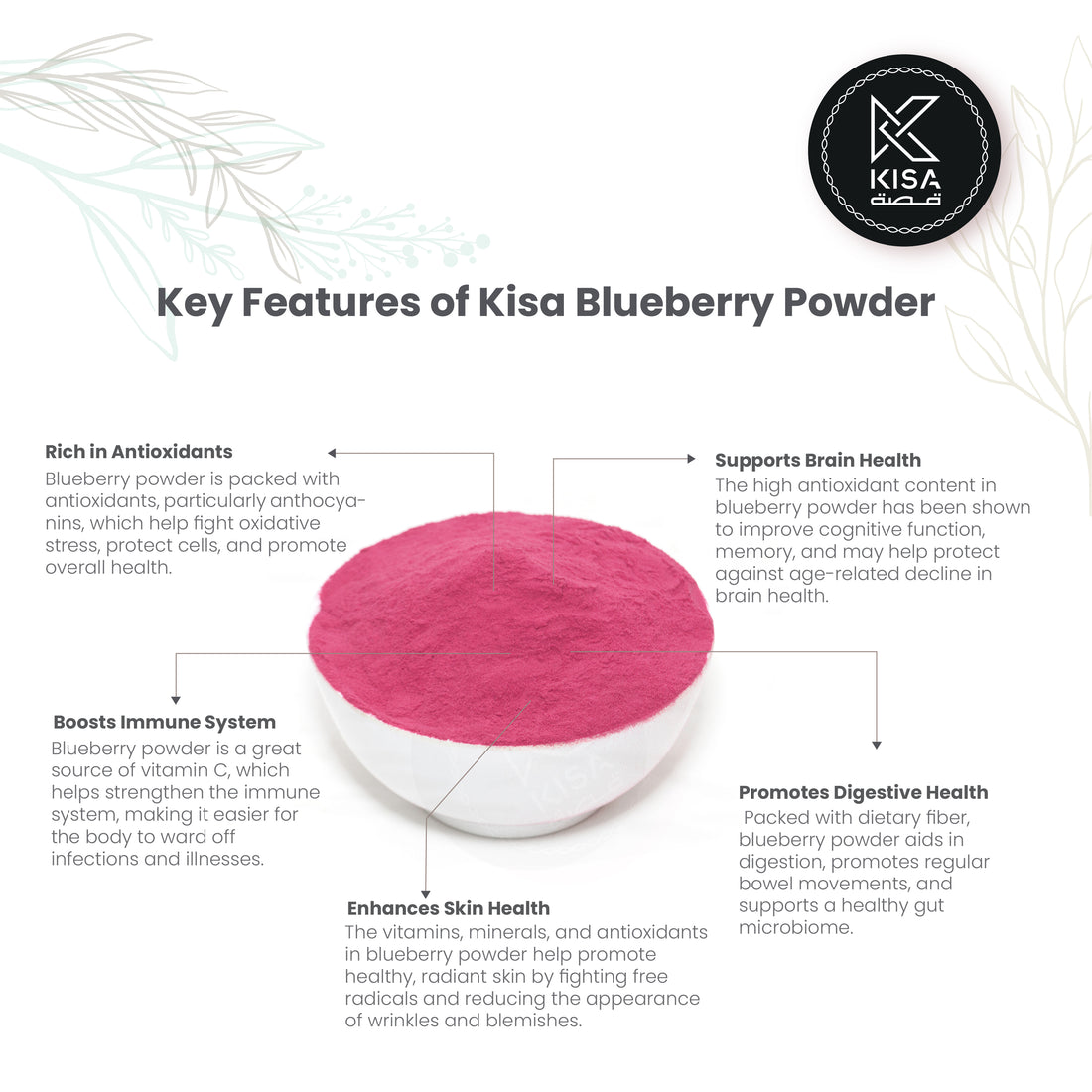 KISA PURE BLUEBERRY POWDER