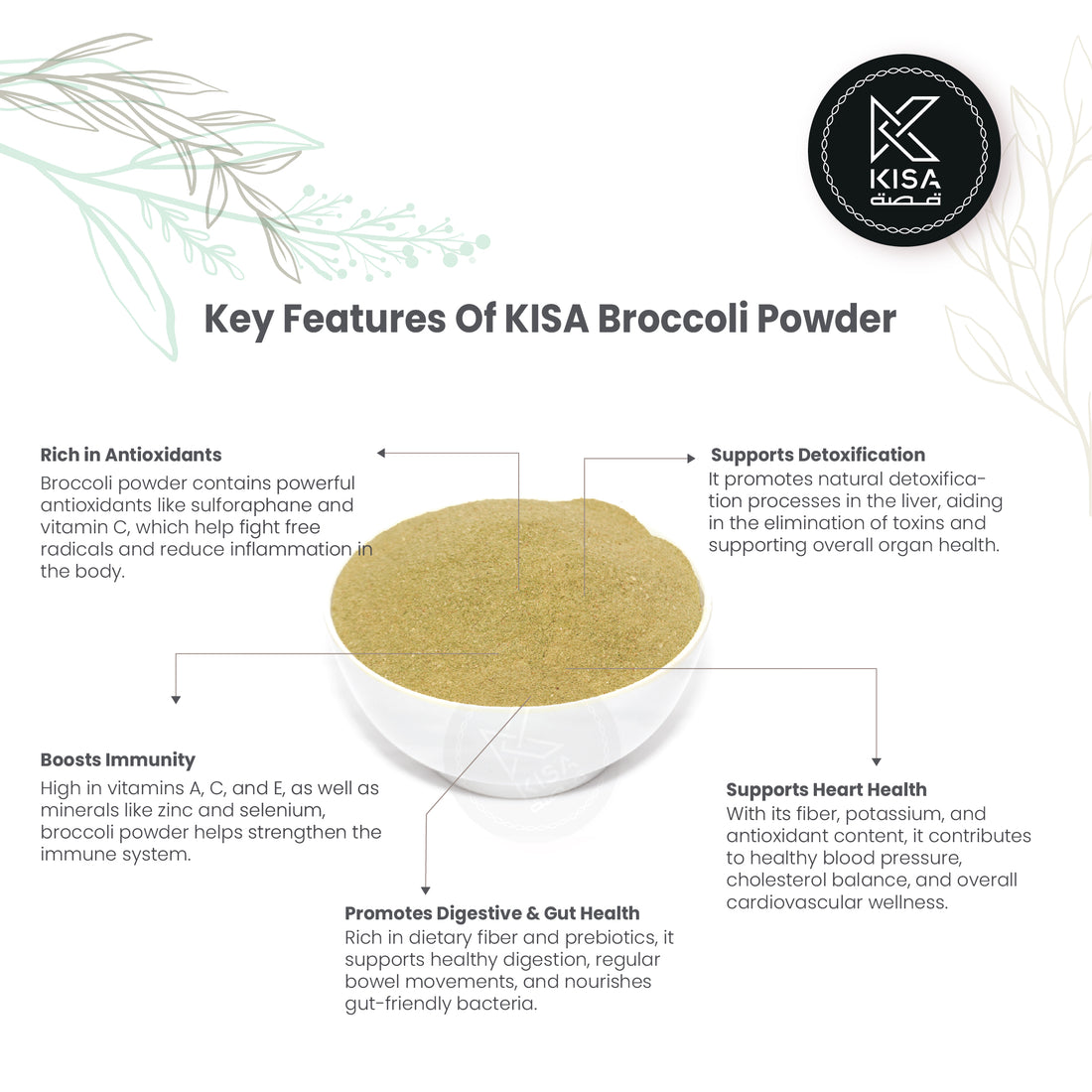 KISA PURE BROCCOLI POWDER