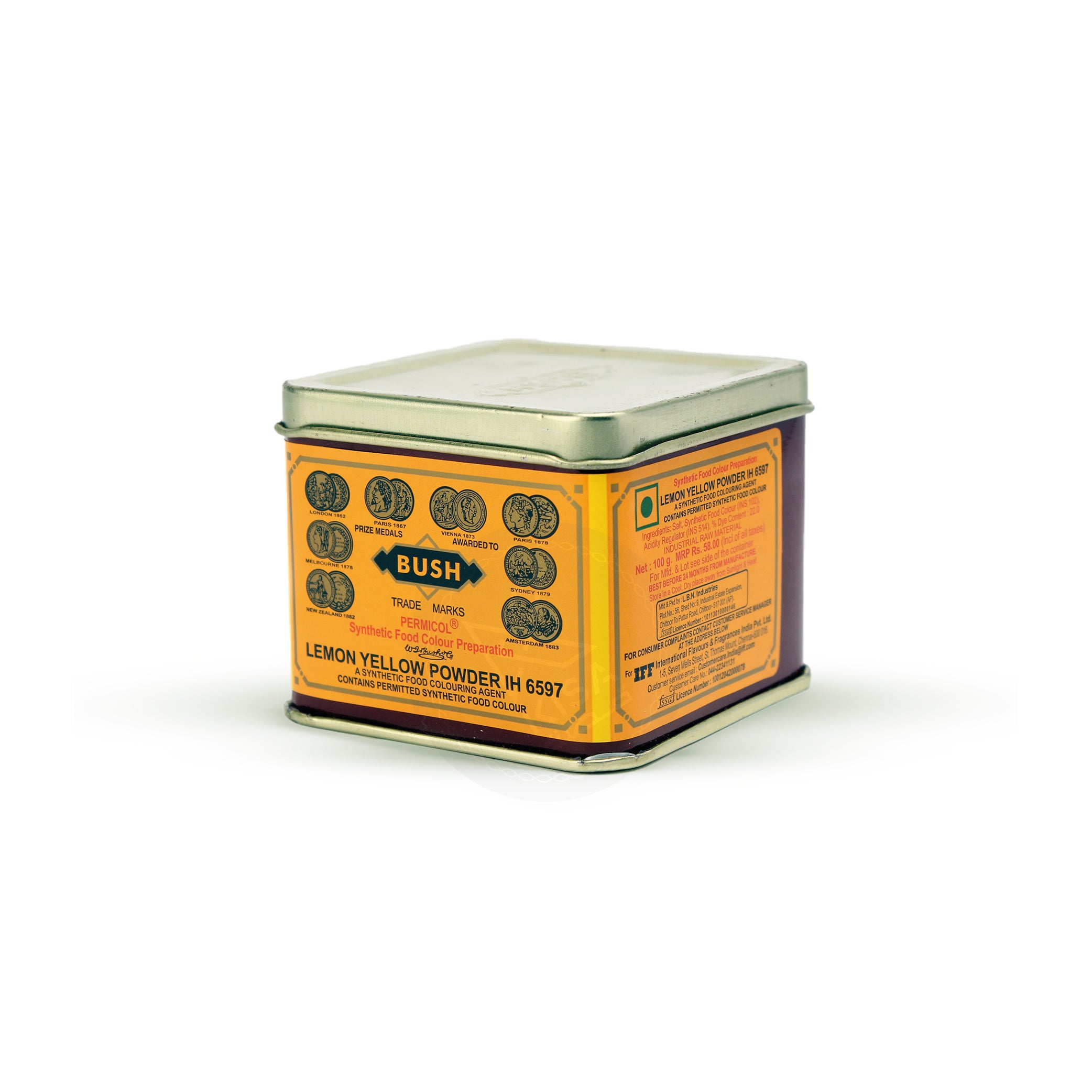 BUSH COLOUR LEMON YELLOW 100 gm – Kisa Flour Mills