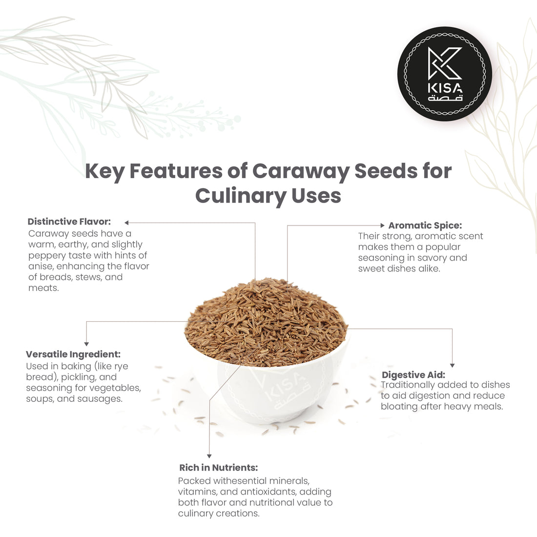 CARAWAY SEEDS / MERIDIAN FENNEL / PERSIAN CUMMIN