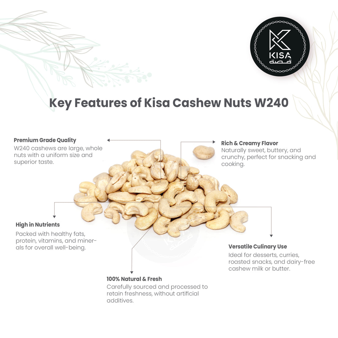 CASHEW NUTS W240