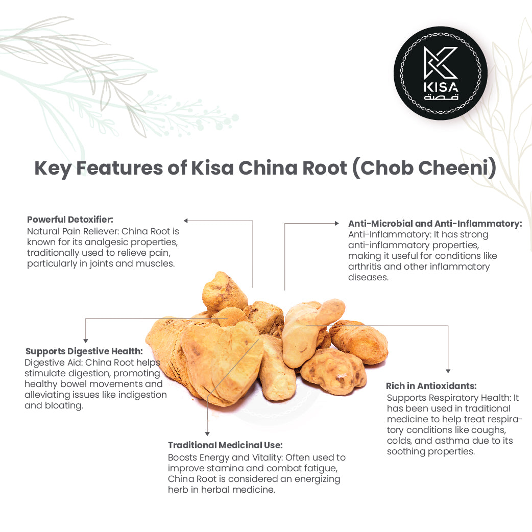 Root Chinis CHOB CHEENI / CHINA ROOT / SMILAX CHINA LINN – Kisa Flour Mills