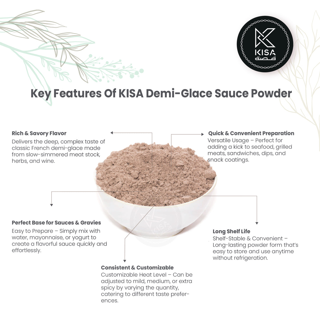 KISA DEMI GLAZE SAUCE POWDER