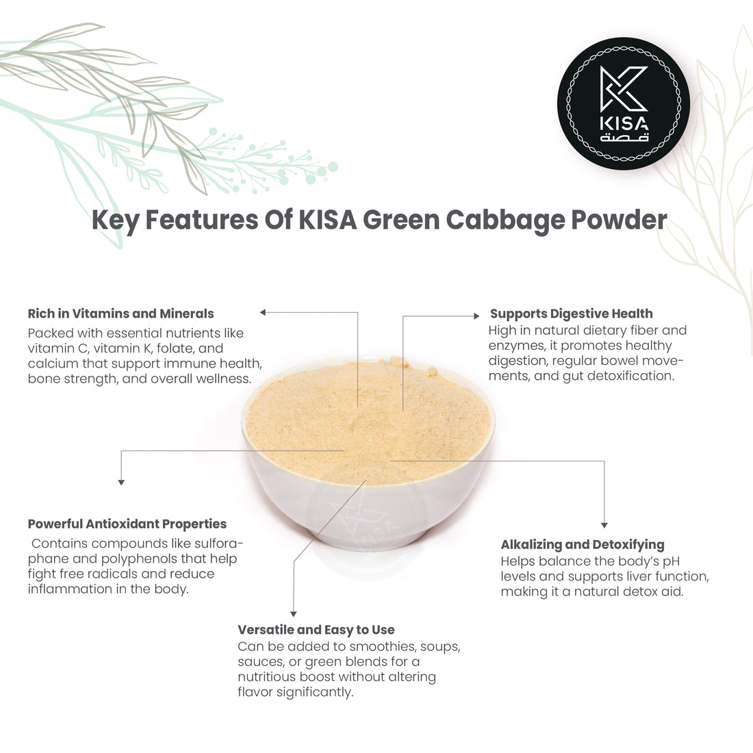KISA PURE GREEN CABBAGE POWDER