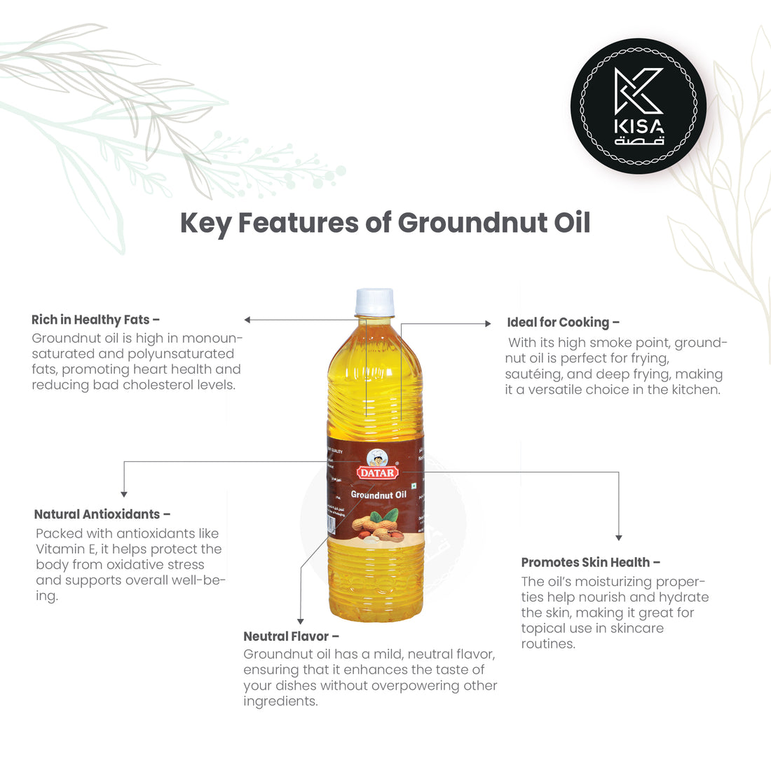 GROUNDNUT OIL 1 LTR
