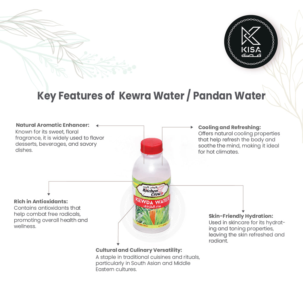 KEVRA WATER / KEVDA WATER / PANDANUS FLOWER WATER   200 ML