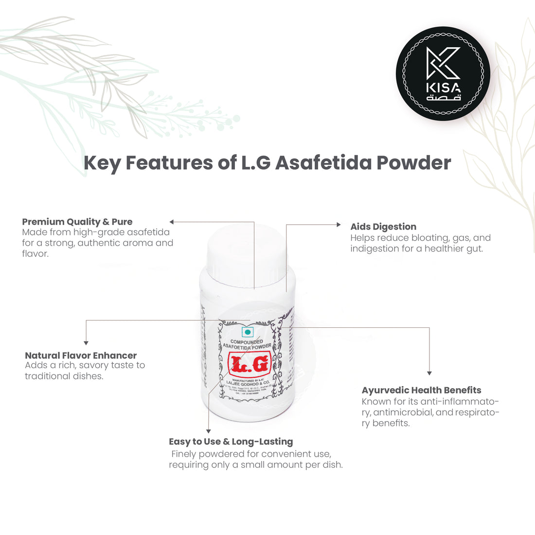 LG HING POWDER 100 GM / ASAFOETIDA POWDER 100 GM