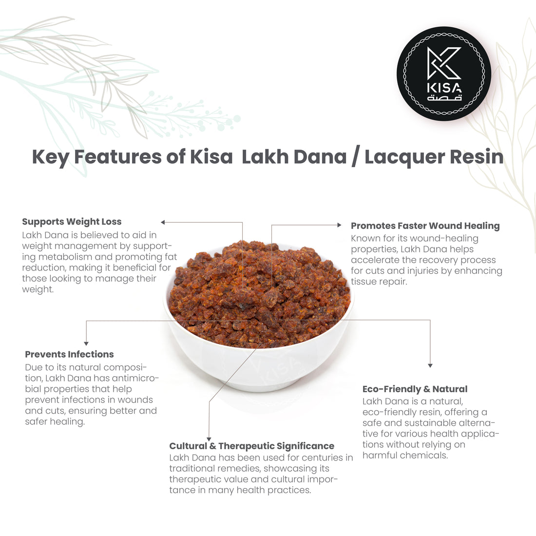 LAKH DANA / LAKH RESIN /LACCIFER LACCA/ KOLARAKKU