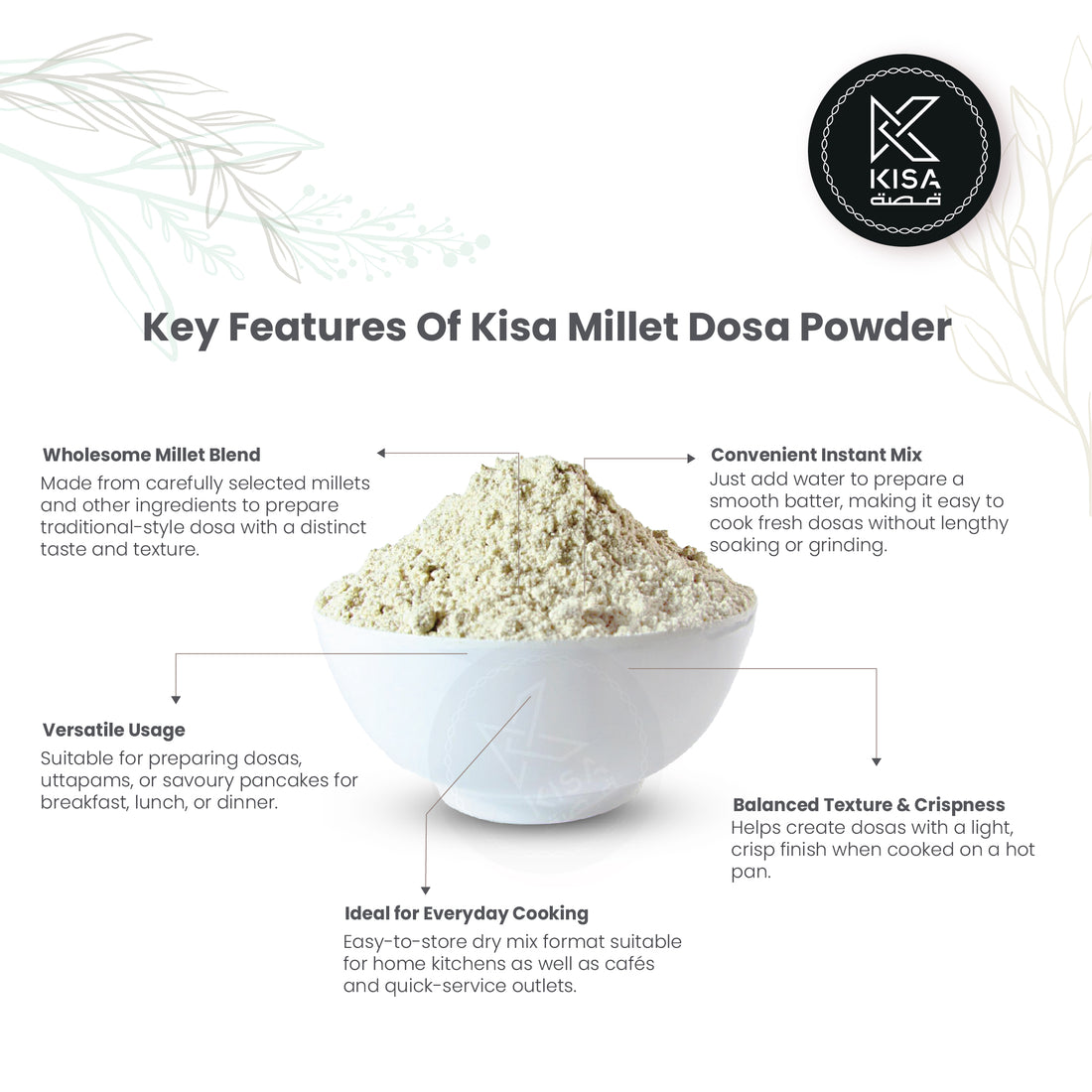 KISA MULTI-MILLET DOSA MIX POWDER