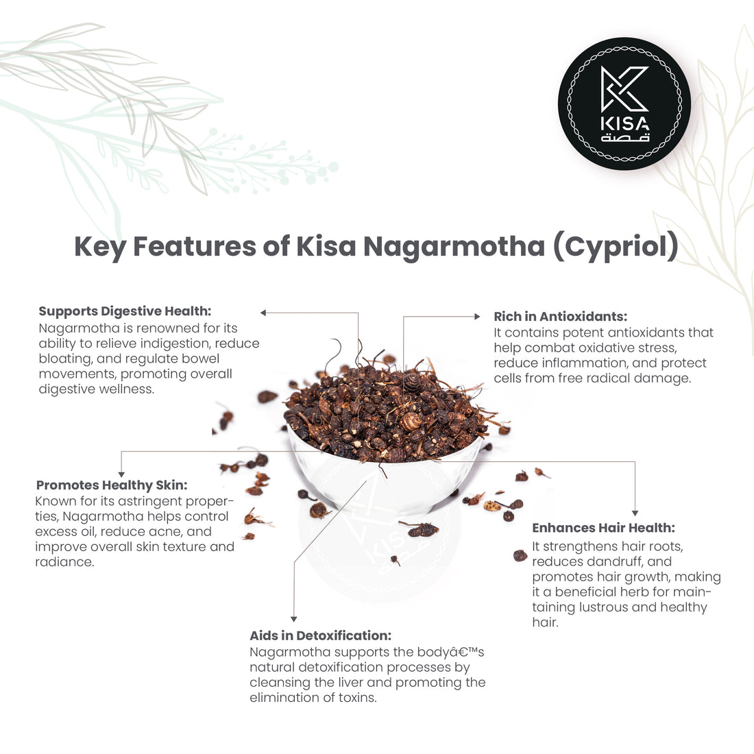 NAGARMOTHA / MUTANGA / NUT GRASS / CYPERUS ROTUNDUS SEEDS