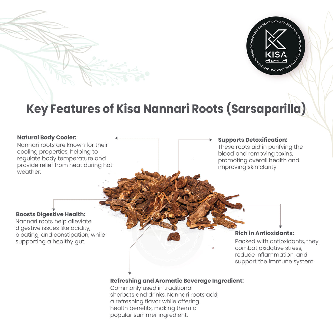 NANNARI ROOT / HEMIDESMUS INDICUS /INDIAN SARSAPARILLA