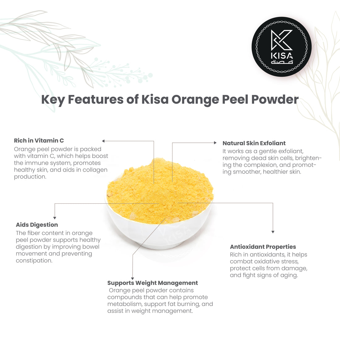 KISA PURE ORANGE PEEL POWDER