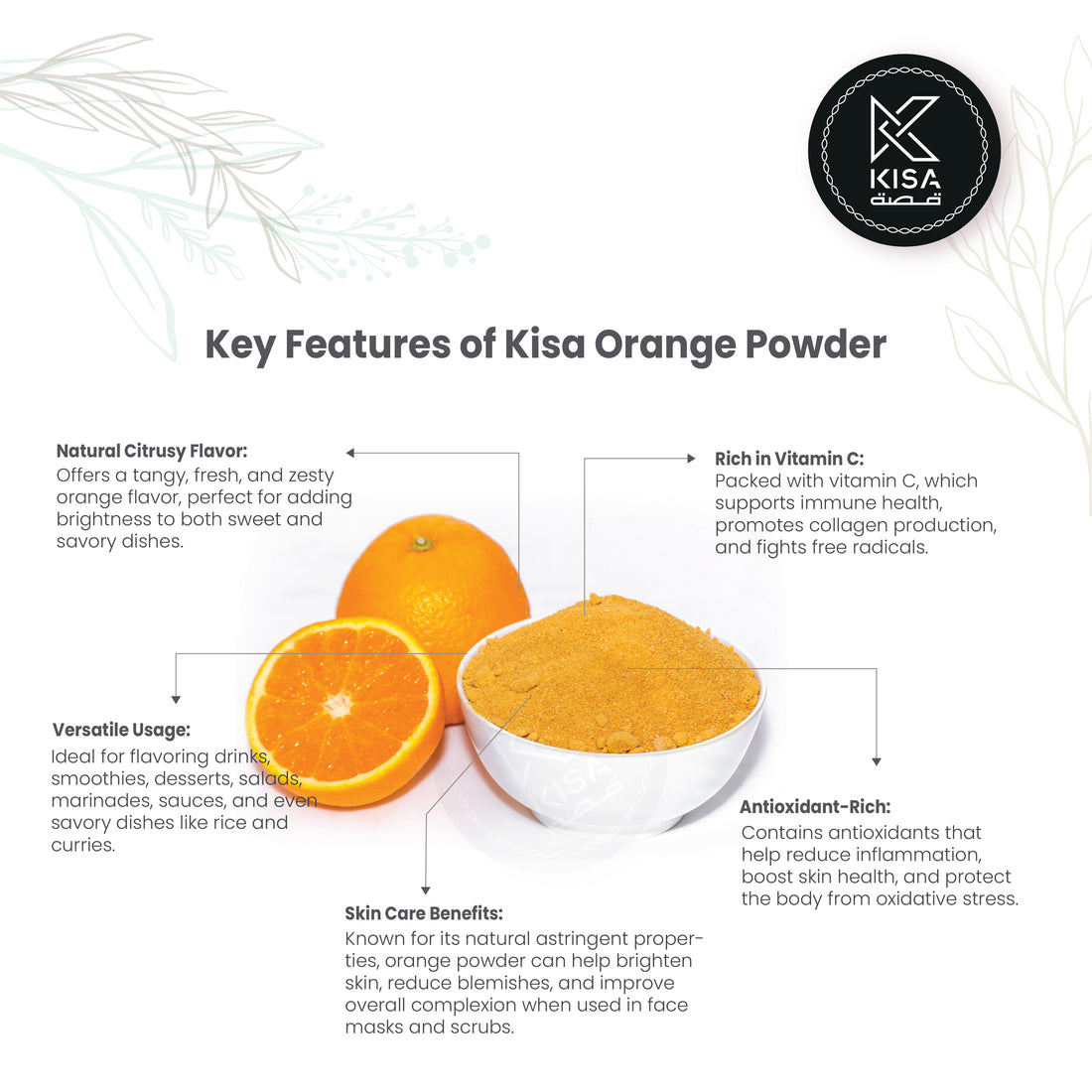 KISA PURE ORANGE POWDER
