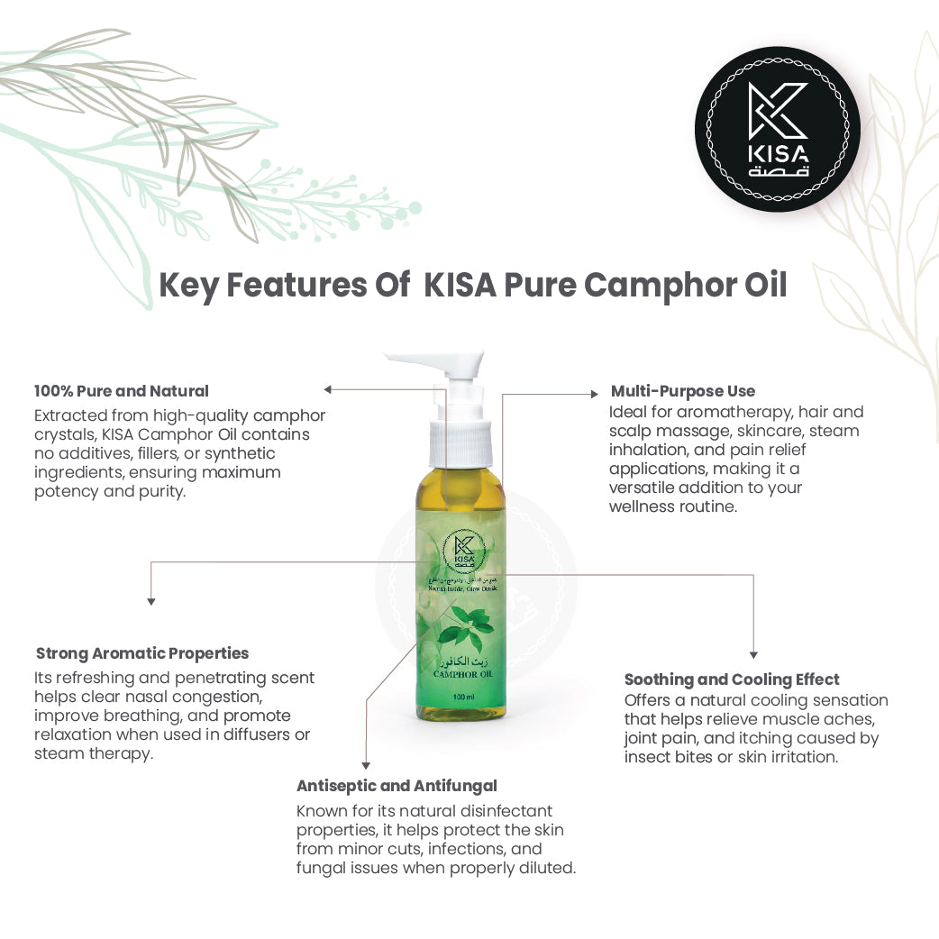 KISA PURE CAMPHOR OIL - 100 ML