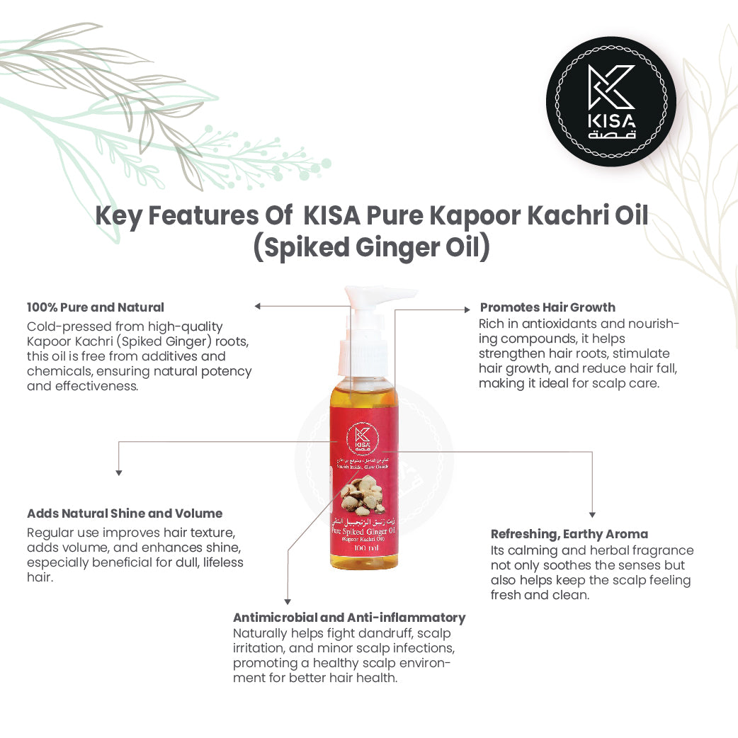 KISA KAPOOR KACHRI OIL / SPIKED GINGER OIL - 100 ML