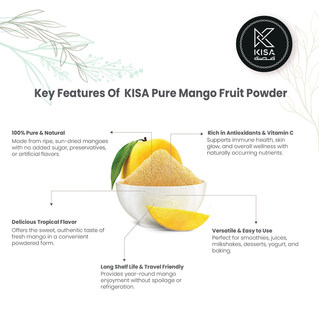 KISA PURE MANGO FRUIT POWDER