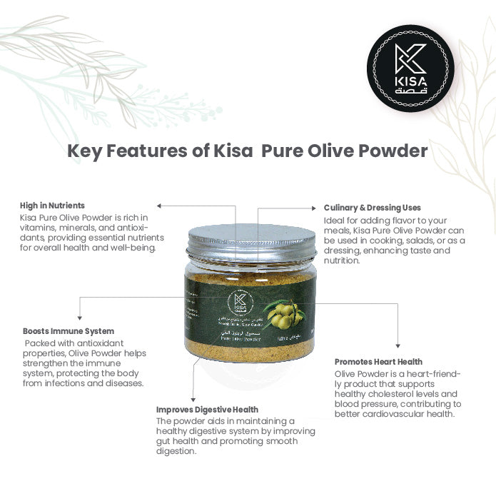 KISA PURE OLIVES POWDER 100 GM BOTTLE