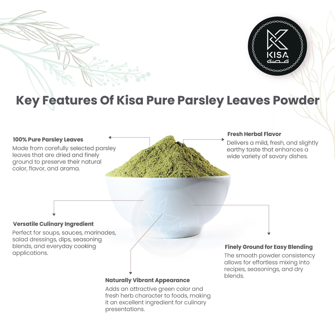 KISA PURE PARSLEY POWDER