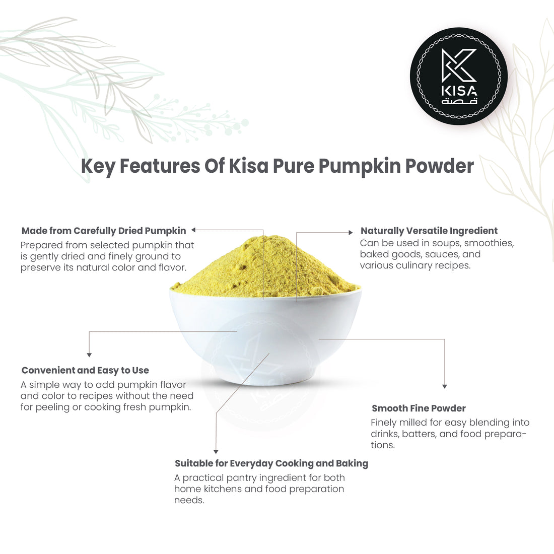 KISA PURE PUMKIN POWDER