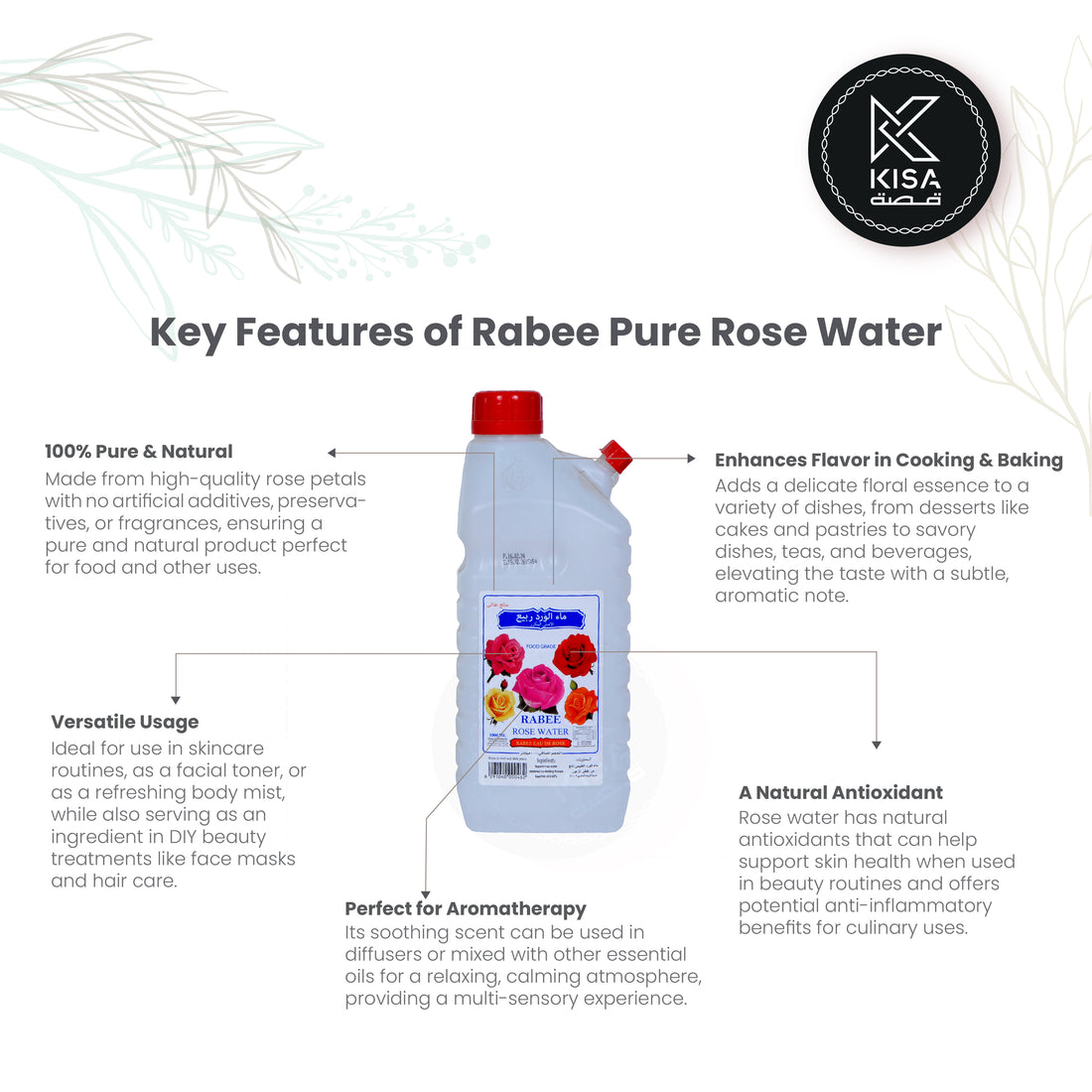 ROSE WATER RABEE 1 LTR
