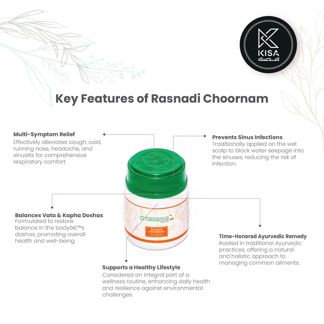 RASANADI CHOORNAM 30 GM