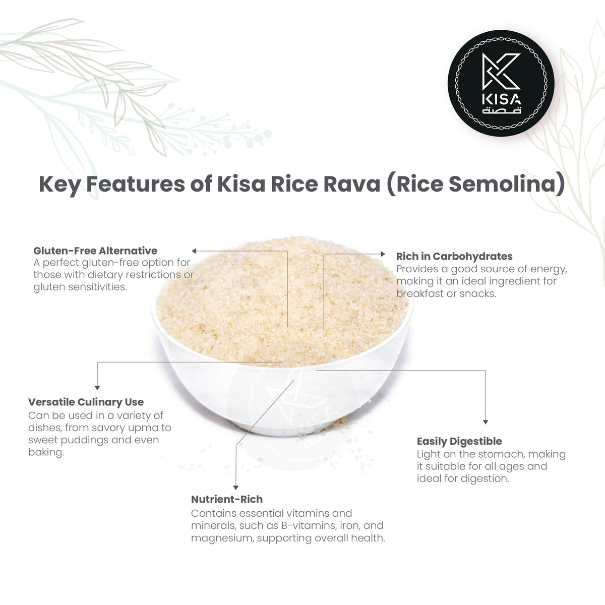 What Is Rice Rava RICE RAVA / RICE SEMOLINA – Kisa Flour Mills