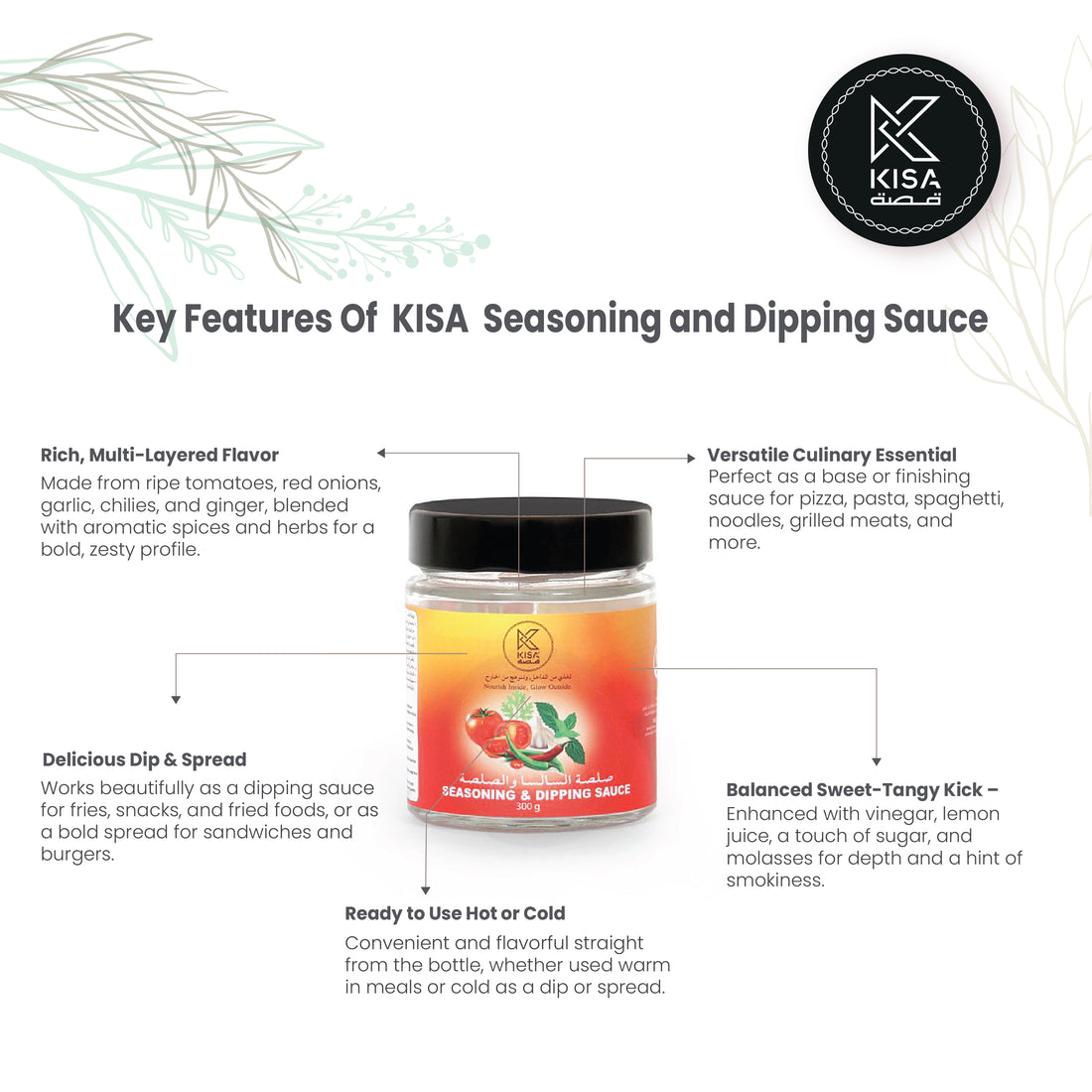 KISA SEASONING AND DIPPING SAUCE - 300 gm
