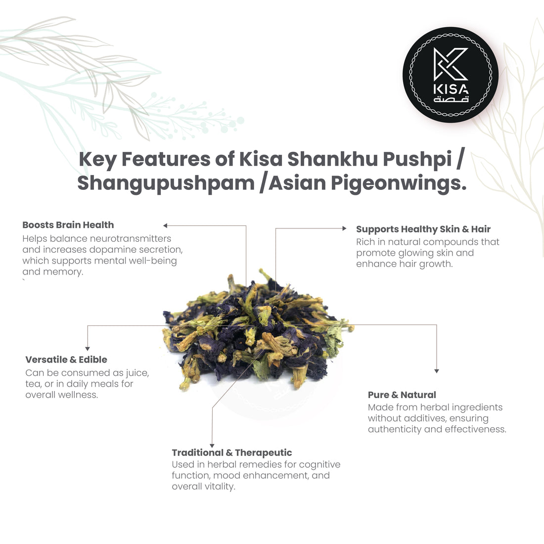 BUTTERFLY PEA FLOWER / SHANGUPUSHPI FLOWER / BLUE MATCHA / ASIAN PIGEONWINGS