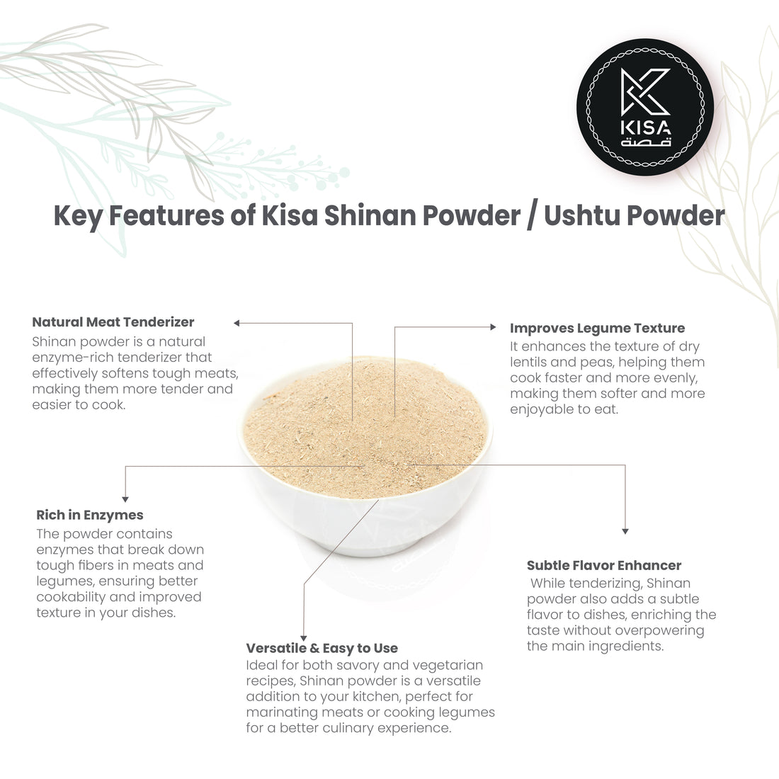 مسحوق شينان / مسحوق أوشتو / منعم اللحوم