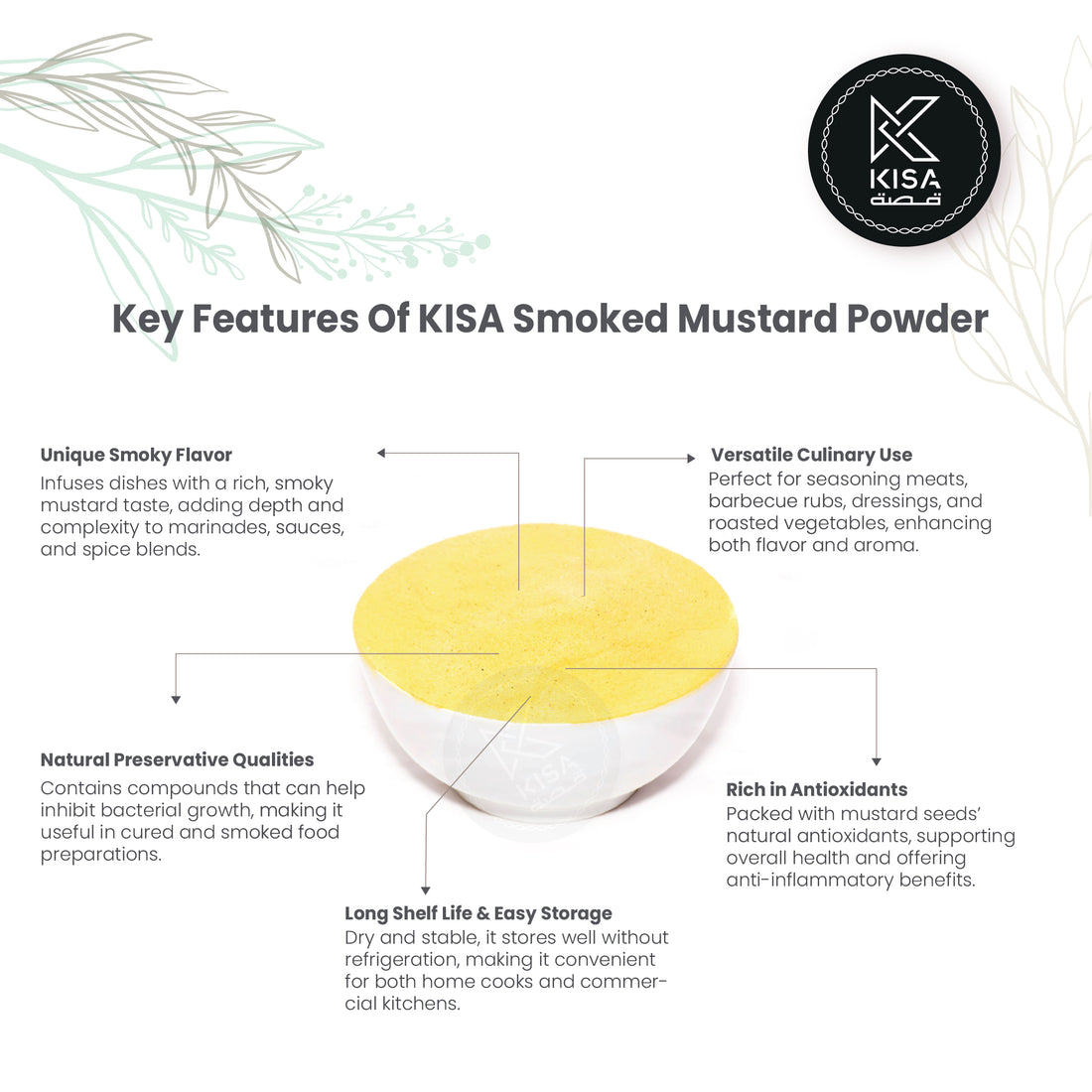 KISA SMOKED MUSTARD SEASONING POWDER