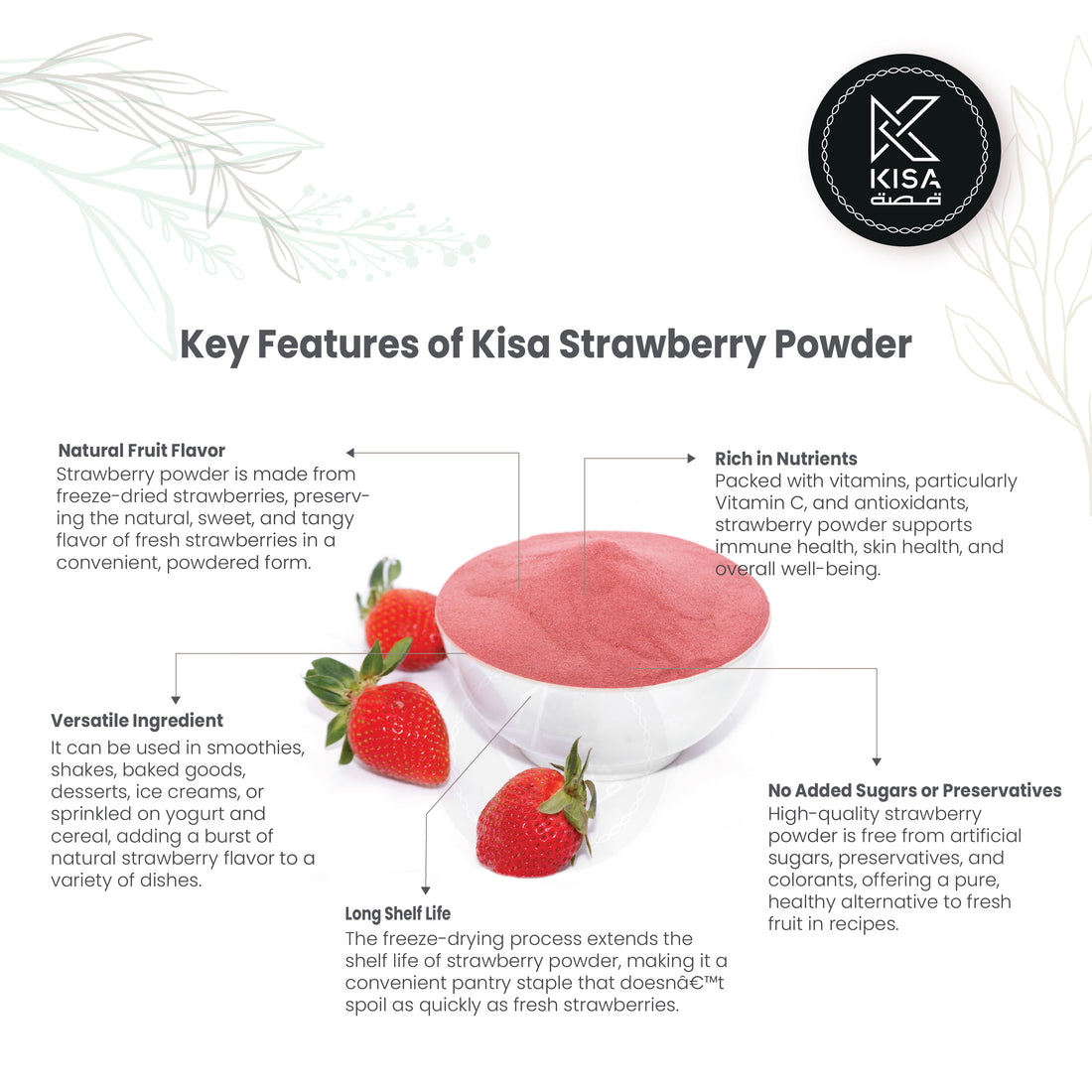 KISA STRAWBERRY FRUIT POWDER