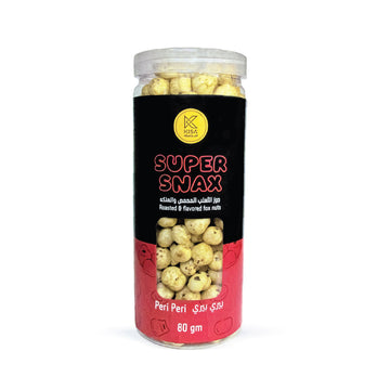 KISA SUPER SNAX -ROASTED & FLAVOURED FOXNUTS - PERI PERI 80 GM
