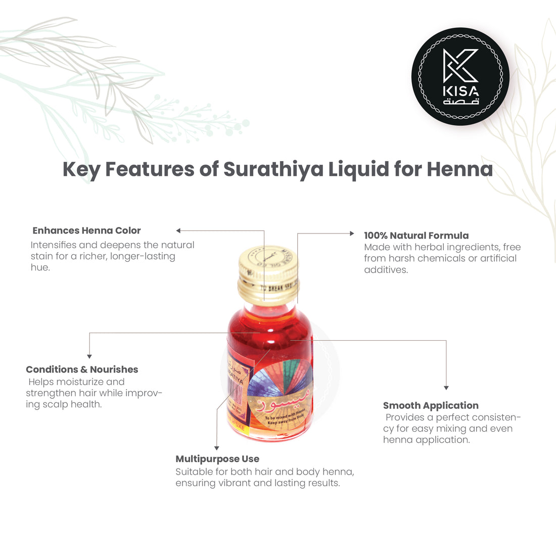 SARATIYA / SURATHIYA - 20 ML (FOR HENNA)