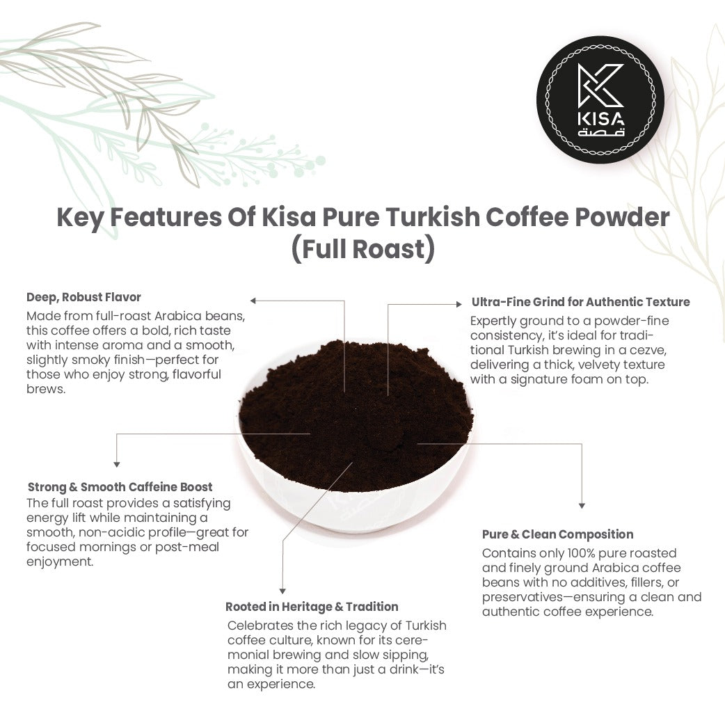 TURKISH COFFEE POWDER-TURKISH DARK (FULL ROAST)
