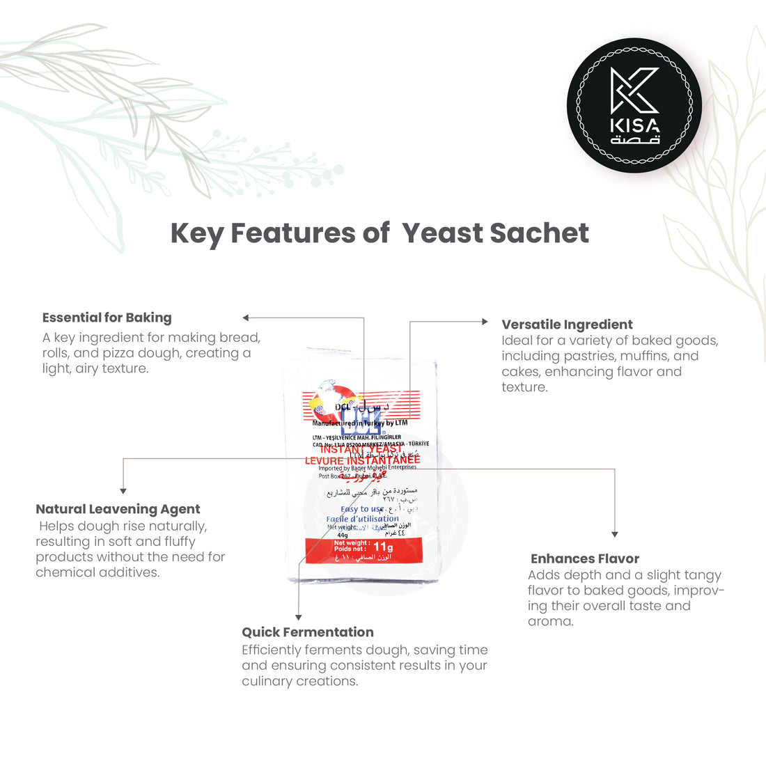 YEAST SACHET DCL 11GM