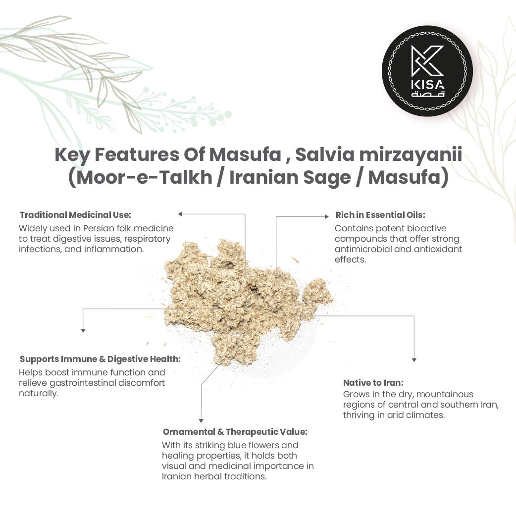 MASAUFA FLOWER / SALVIA MIRZAYANII / MOOR- E- TALKH