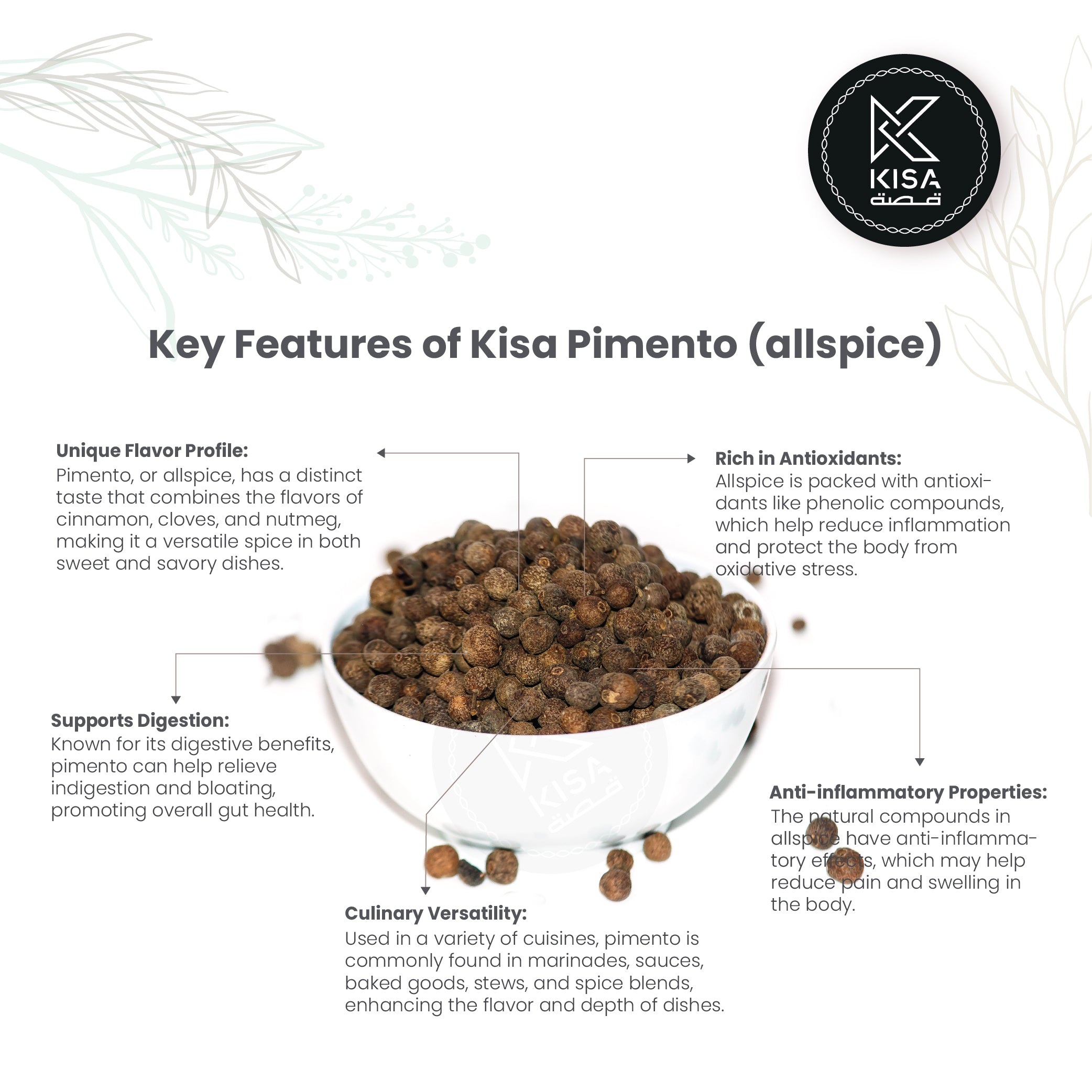 PIMENTO - ALL SPICES -SZECHUAN PEPPERCORNS – Kisa Flour Mills