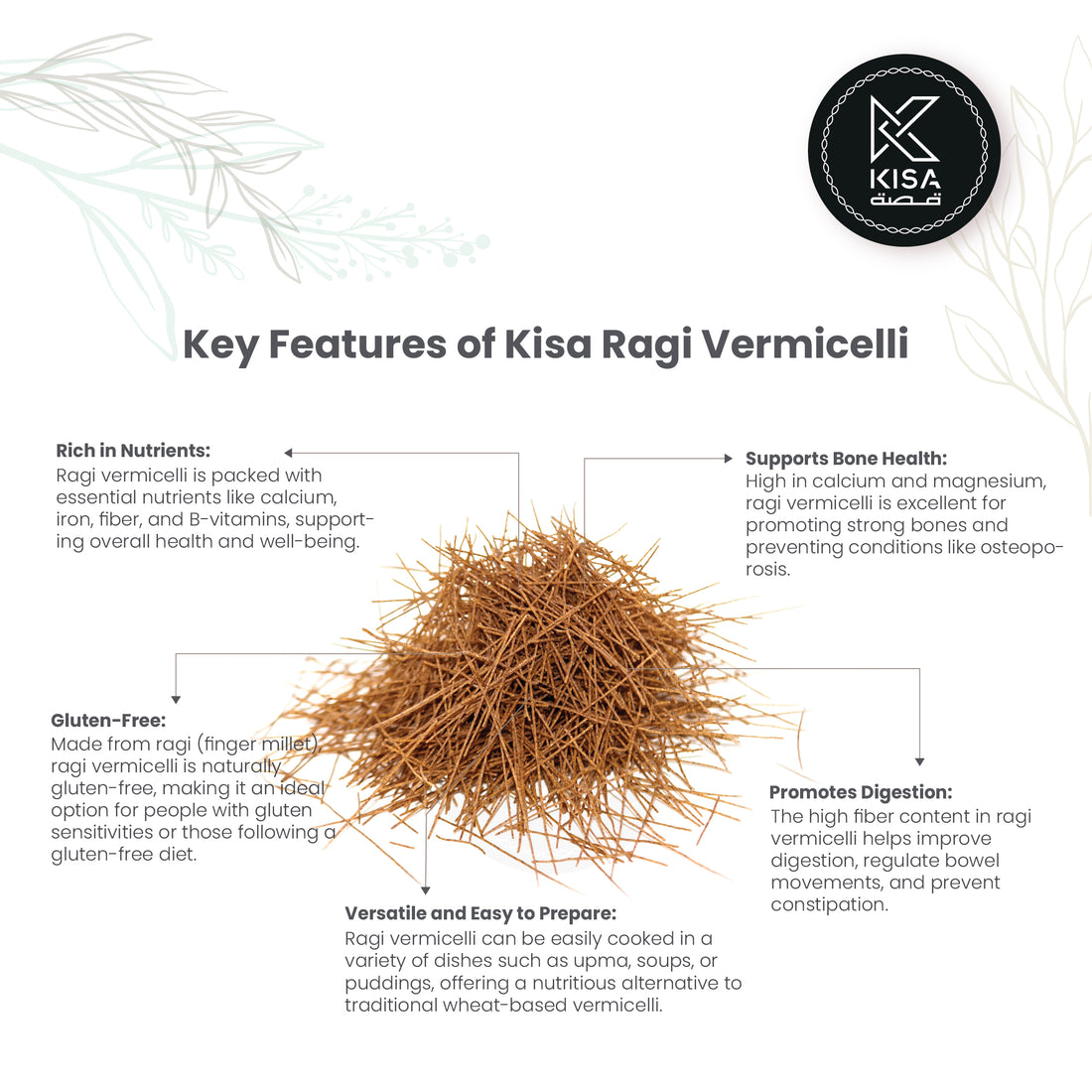 RAGI VERMICELLI / FINGER MILLET VERMICELLI