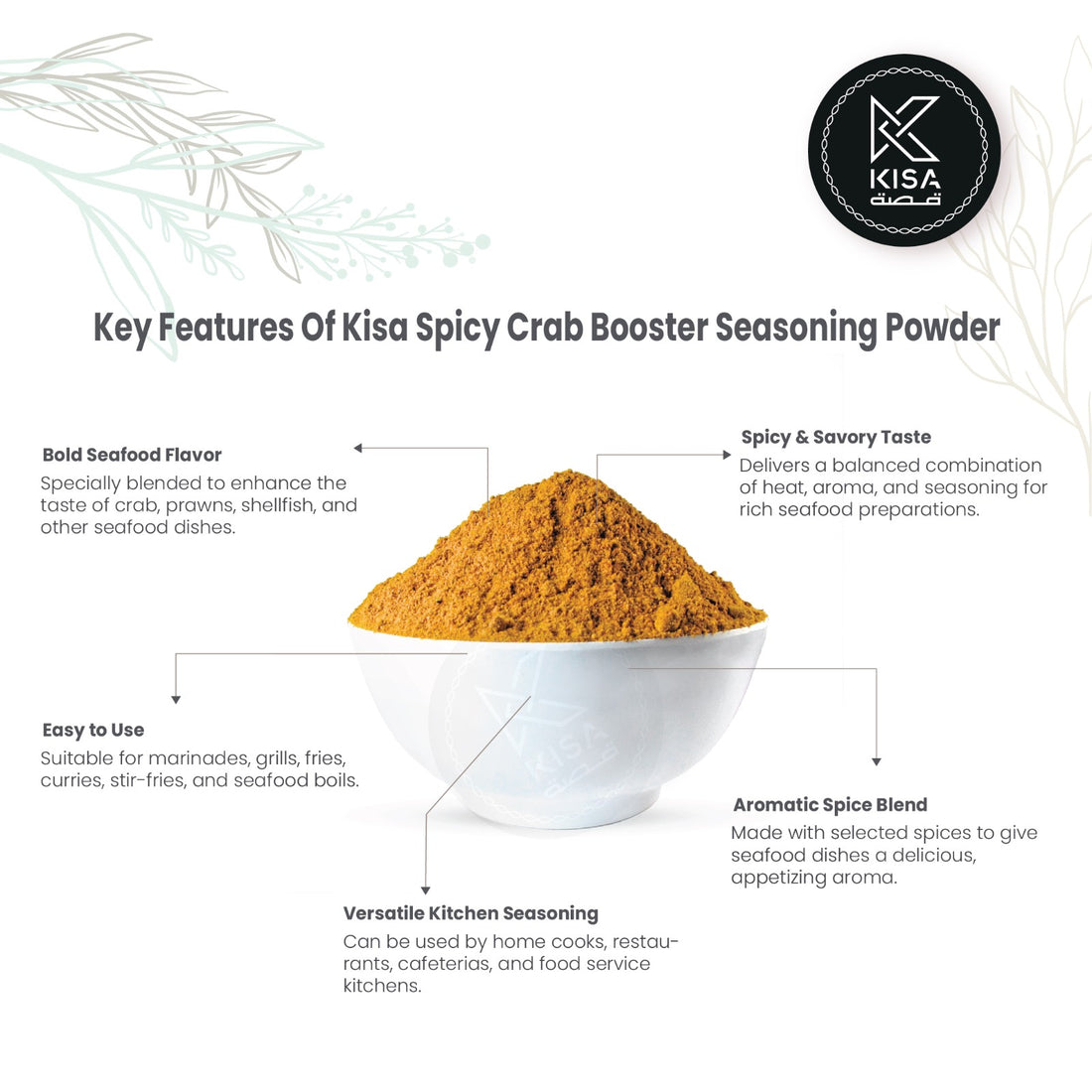 KISA SPICY CRAB & SHELLFISH BOOSTER SEASONING